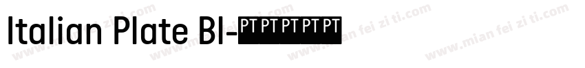 Italian Plate Bl字体转换